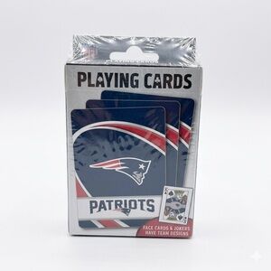 2 Pack New England Patriots NFL Playing CardsDeck MasterPieces Sealed PokerCards